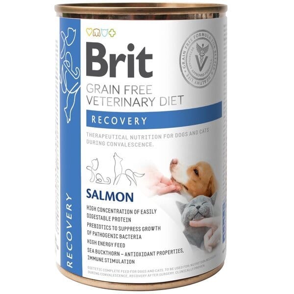 Консерва для собак та кішок GF Veterinary Diets для відновлення після операції, лосось 400г Відгуки