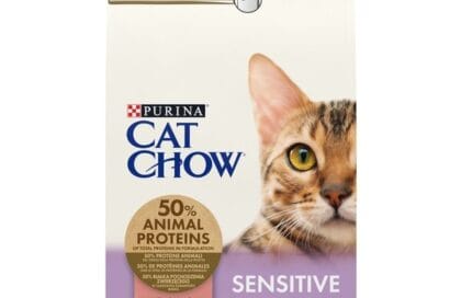 Сухий корм для дорослих кішок Purina Cat Chow Sensitive з чутливою шкірою та травленням з лососем 1.5 кг  Відгуки_65d84389a0c6f.jpeg