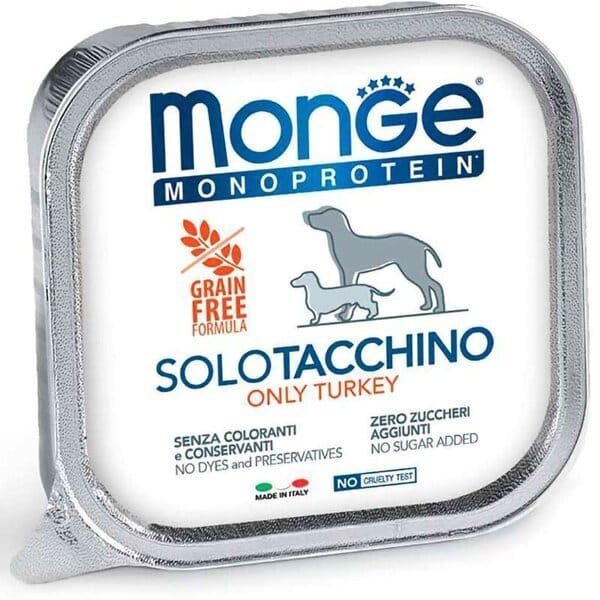 Вологий корм для собак Monge Dog Solo з індичкою, 150 г Відгуки