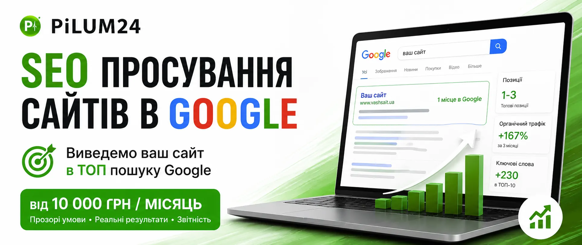 SEO просування сайтів Pilum24
